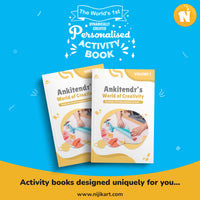 Personalized Craft Book for Kids | DIY Paper Crafts with Name & School Details