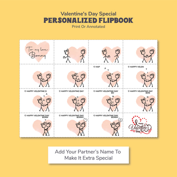 Personalized Love Story Flipbook: A Custom Illustrated Journey From Her To Him