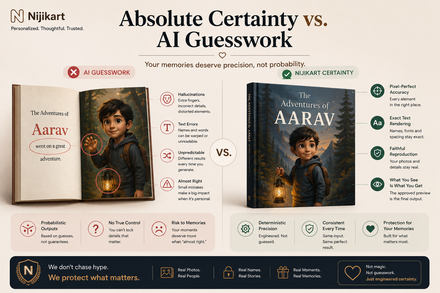Absolute Certainty vs. AI Guesswork: Why We Don’t Leave Your Memories to Chance