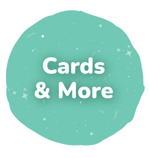 Greeting card on white background