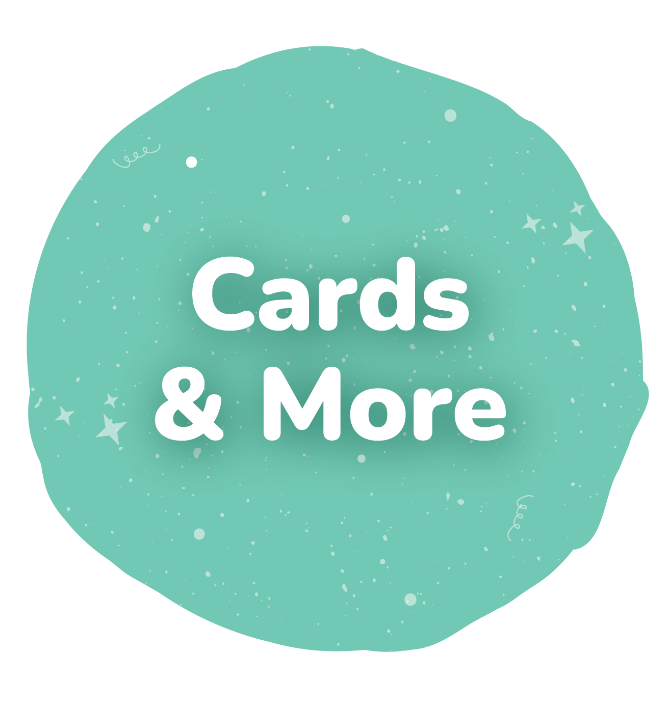 Greeting card on white background