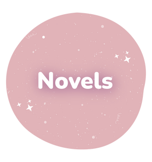 Novels on yellow background