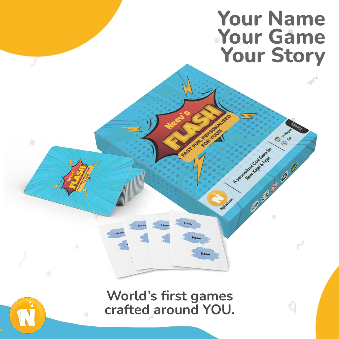 5-Person | FLASH: Fast Fun, Personalized card game for You!  | Fun for All Ages and occasions!!