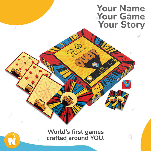 QUEST! | Personalized Heroic Adventure Board Game for All Ages