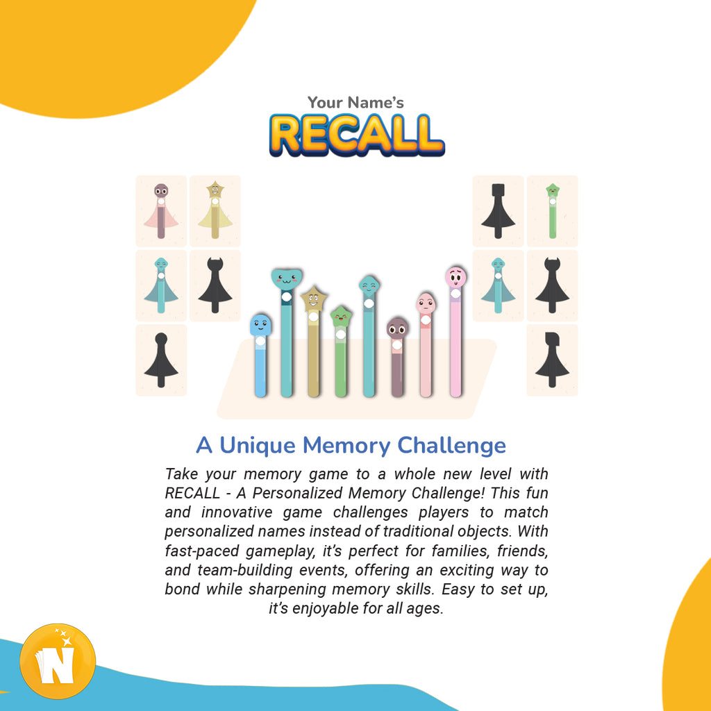 RECALL – Personalized Memory Game for Families, Friends & All Occasions