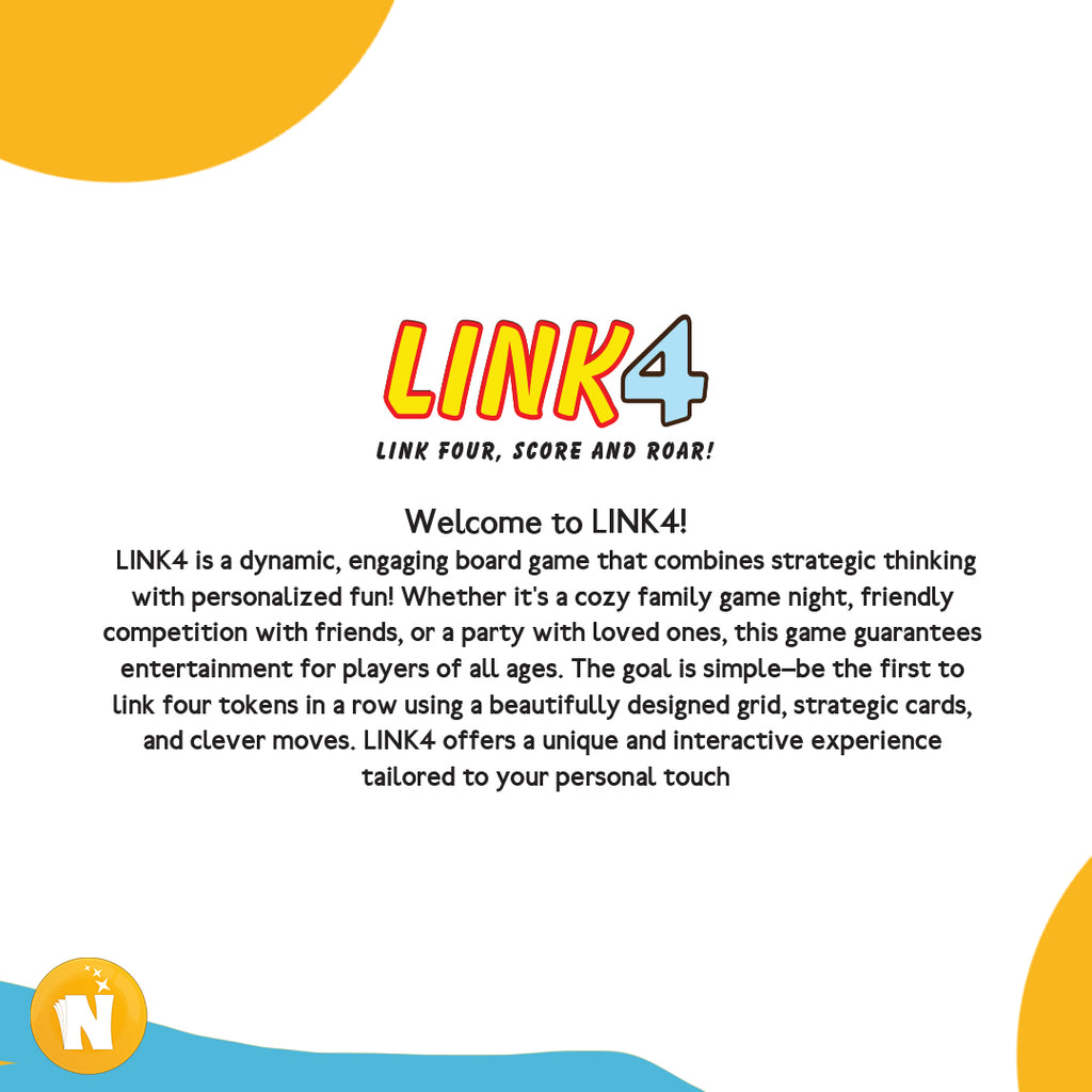 LINK4: The Ultimate Personalized Strategy Game | Fun for All Ages & Occasions