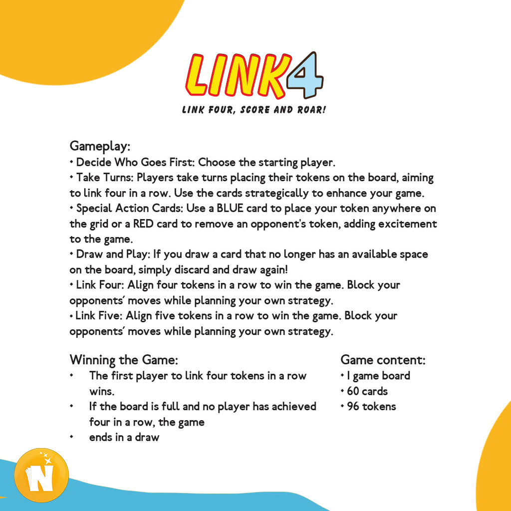 LINK4: The Ultimate Personalized Strategy Game | Fun for All Ages & Occasions