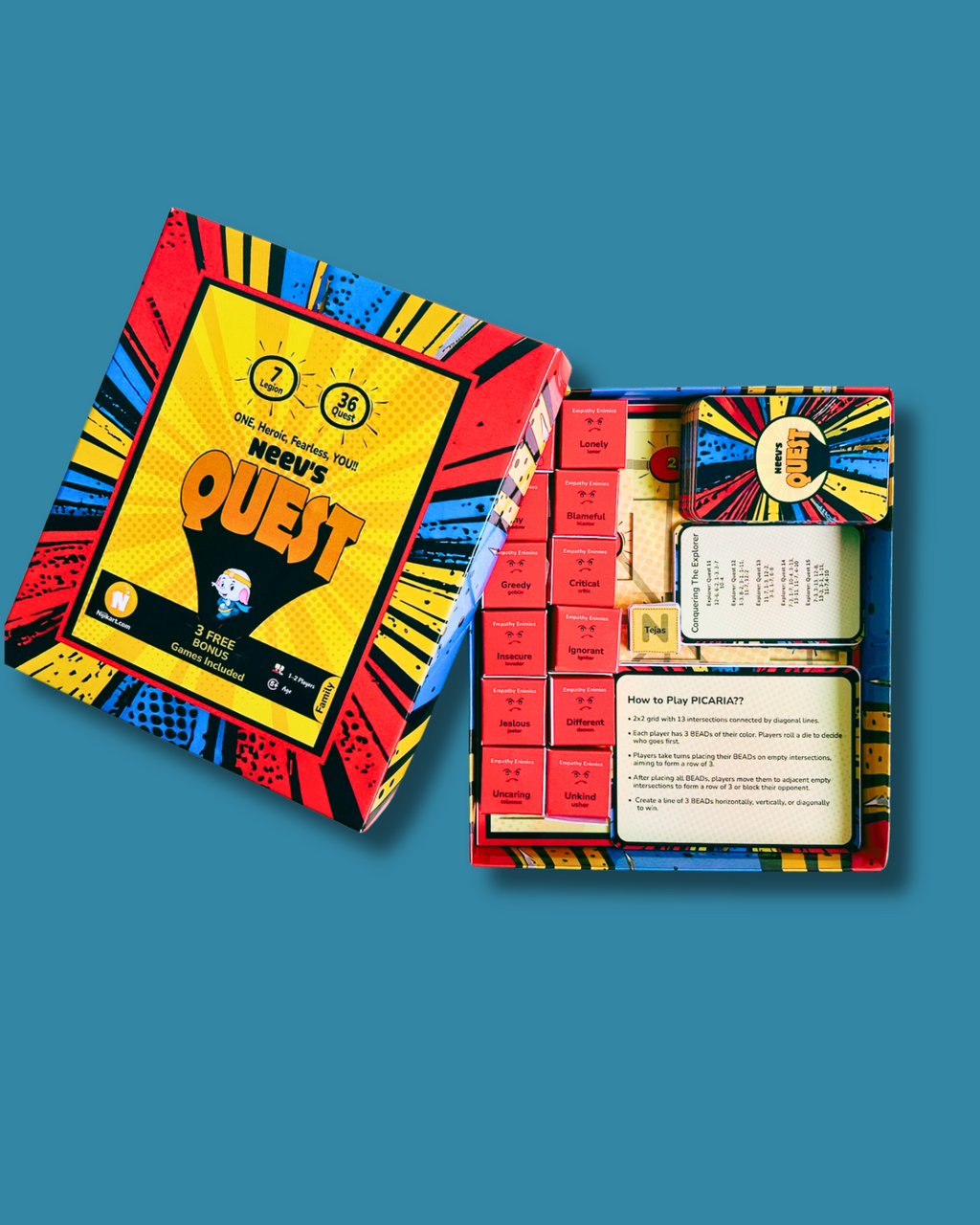 QUEST! | Personalized Heroic Adventure Board Game for All Ages