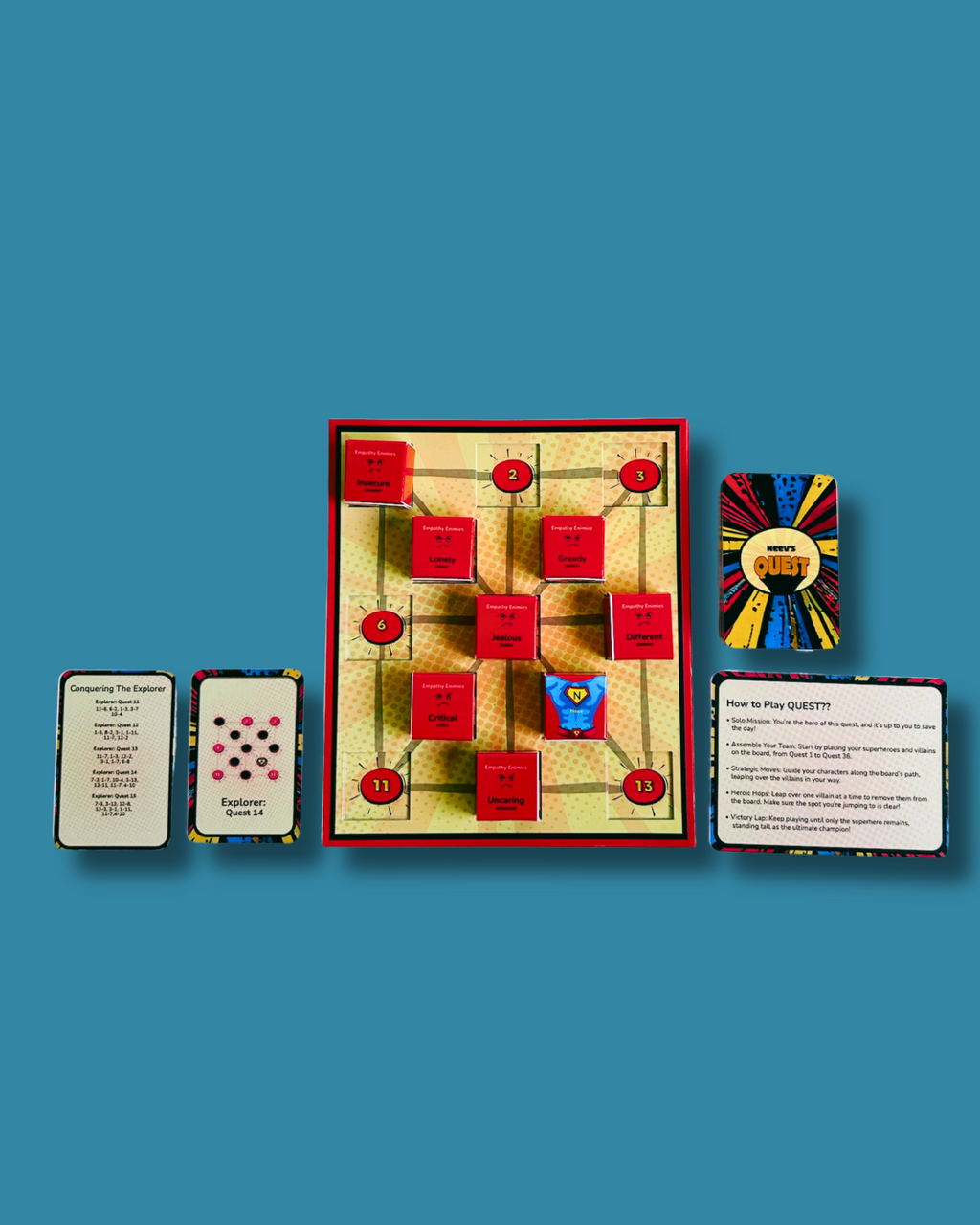 QUEST! | Personalized Heroic Adventure Board Game for All Ages