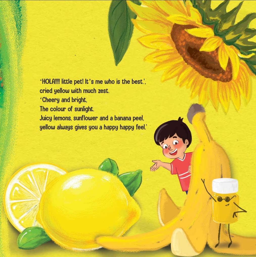 Page of a children's storybook titled 'ADI THE ARTIST' featuring an illustration of a young child.