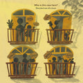 Page of a children's storybook with an illustration of a young child with a yellow flower in her hair, wearing a green dress and a red scarf, standing next to a grey elephant in a forest setting. The title 'PARI RESCUES HER PARENTS'