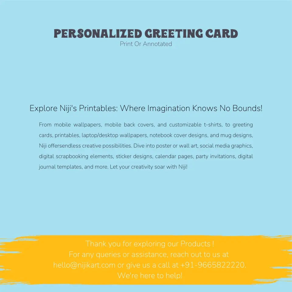 Personalized Love Quote Greeting Card: Custom Photo Upload, Name, and Text Selection, Bollywood edition