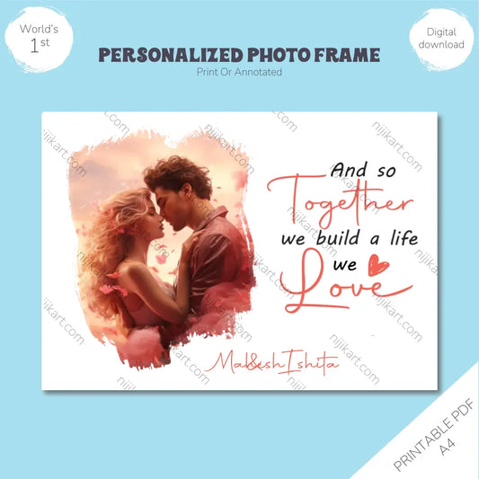 Personalized photo frame