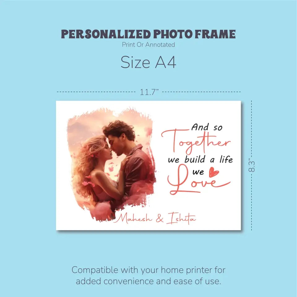 Personalized photo frame