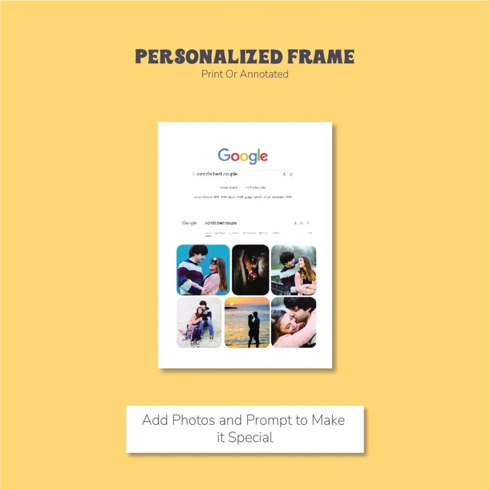 Even Google Says It: Personalized Search Memories Photo Frame