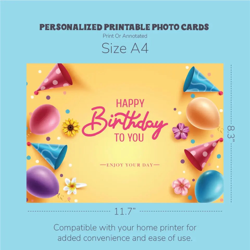 Snap book Memories: Personalized Printable Photo Cards