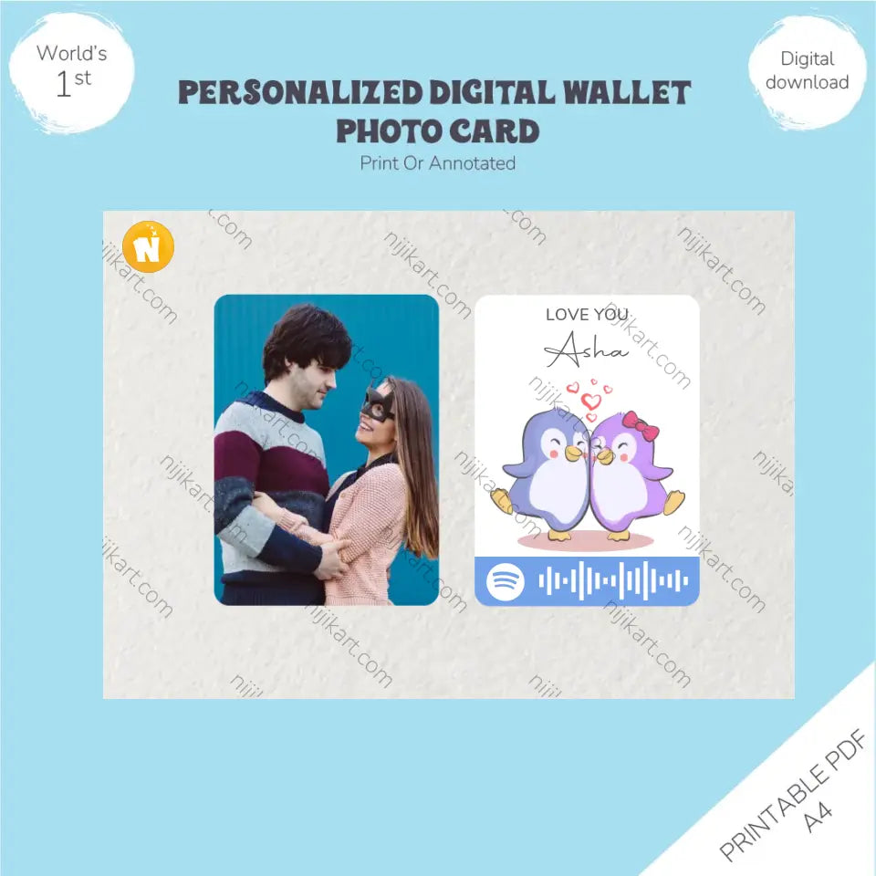 Personalized Digital Wallet Photo Card: Carry Your Memories Everywhere