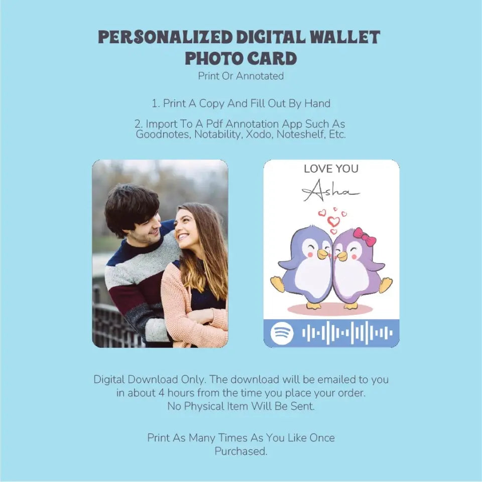 Personalized Digital Wallet Photo Card: Carry Your Memories Everywhere