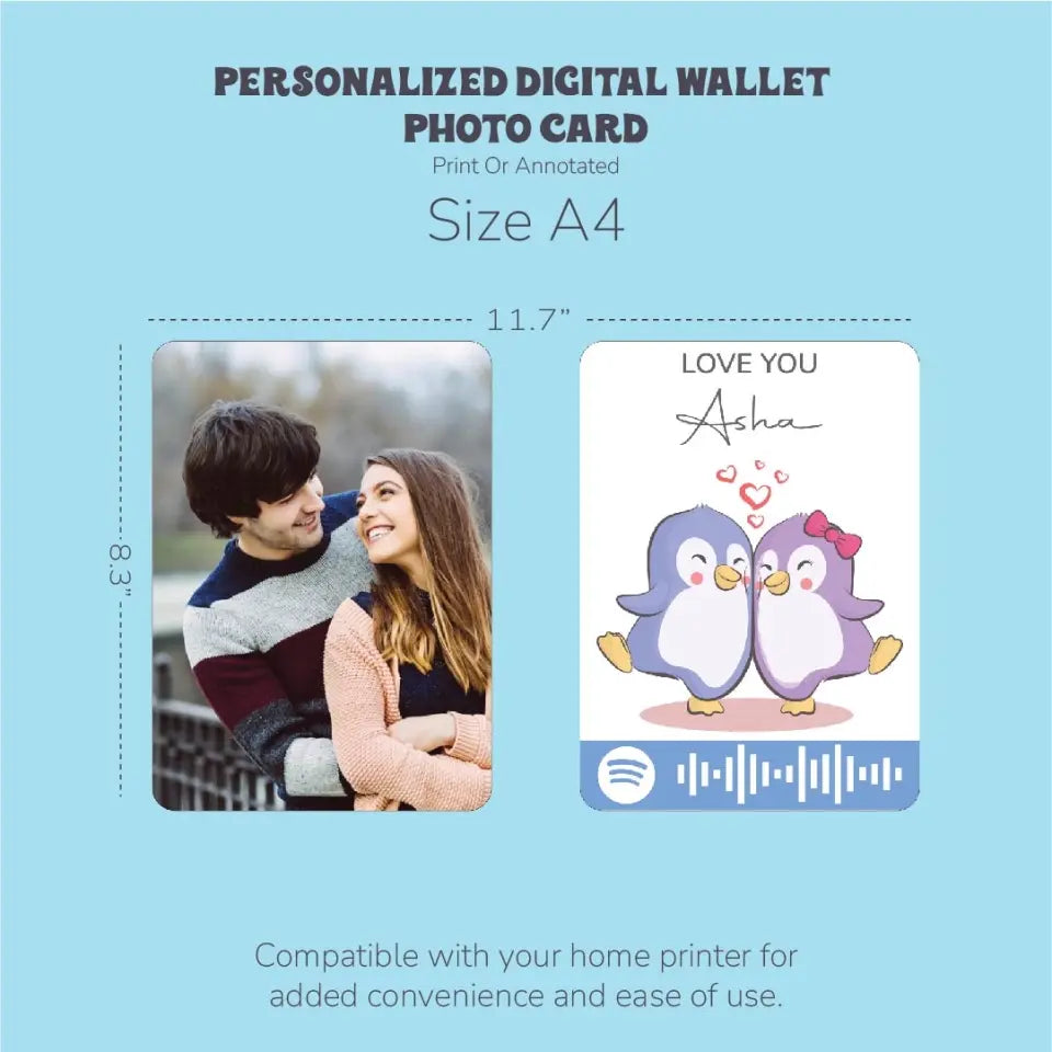 Personalized Digital Wallet Photo Card: Carry Your Memories Everywhere