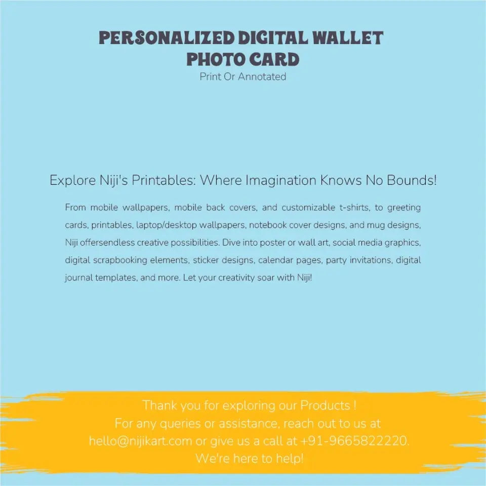 Personalized Digital Wallet Photo Card: Carry Your Memories Everywhere