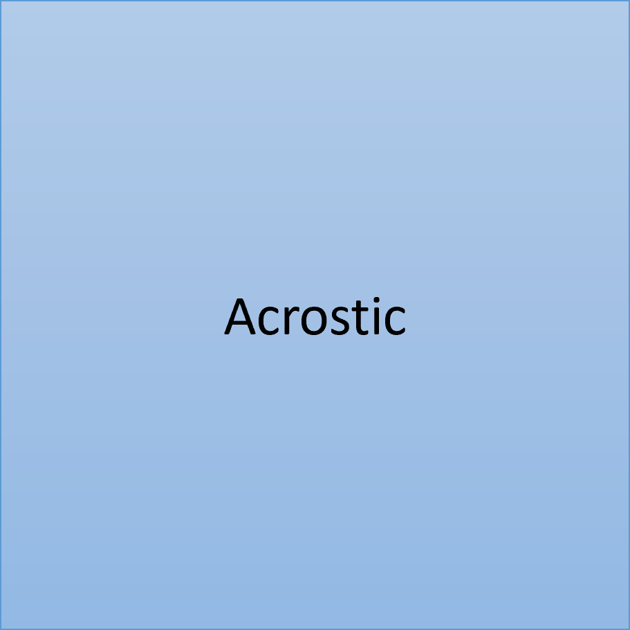 🔡 Personalized Acrostic Challenge