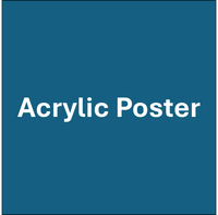 Personalized Kids Acrylic Poster– Custom Caricature + Name Design