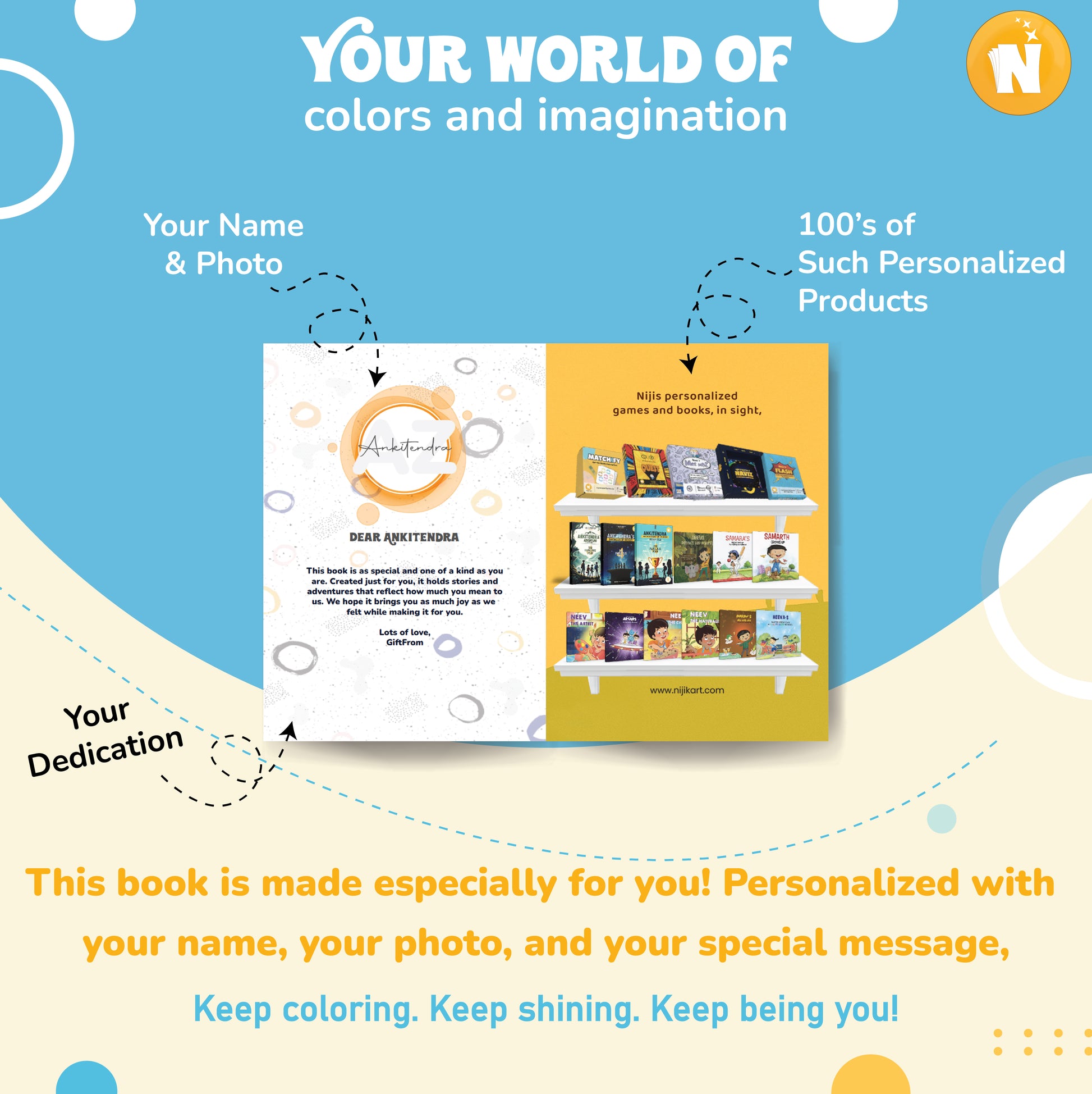 Personalized “I Believe” Affirmation Coloring Book – My Confident World