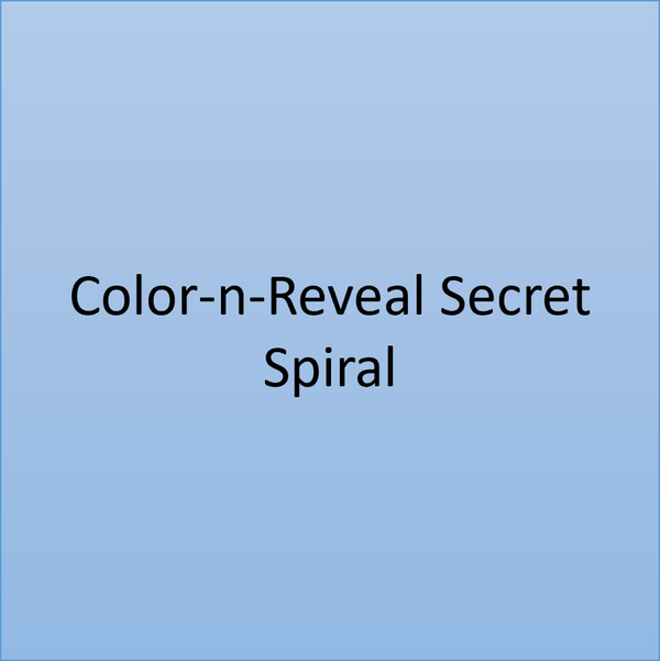 🎨 Personalized Color-n-Reveal Secret Spiral Puzzle