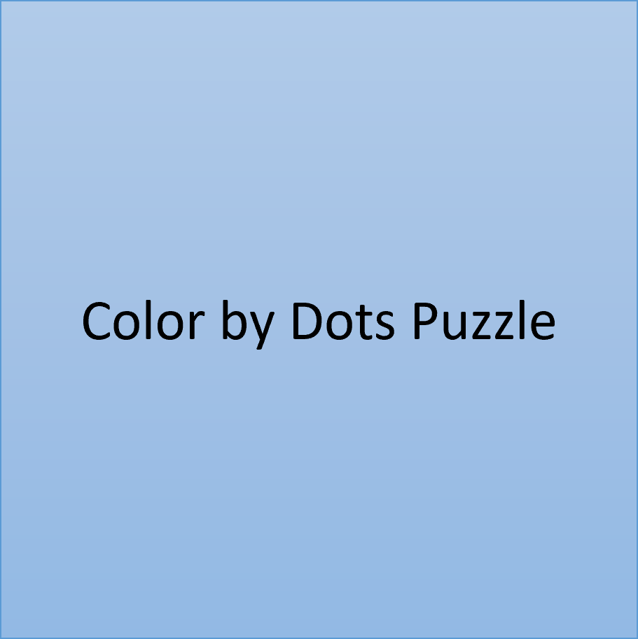 🎨 Personalized Color by Dots Puzzle