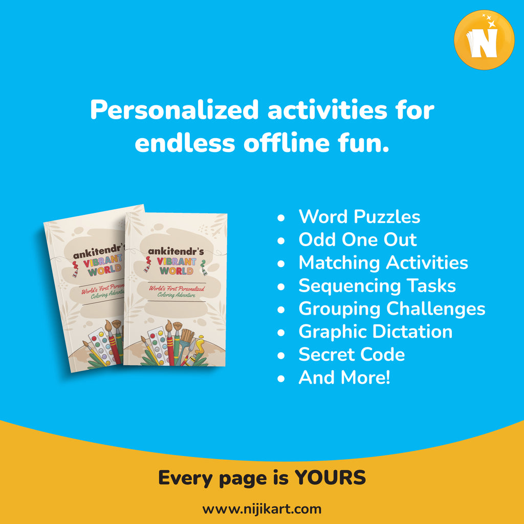 Personalized Coloring Book Vol. 1 | Custom Art & Mandalas with Your Child's Name