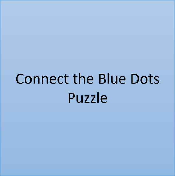 🔵 Personalized Connect the Blue Dots Puzzle