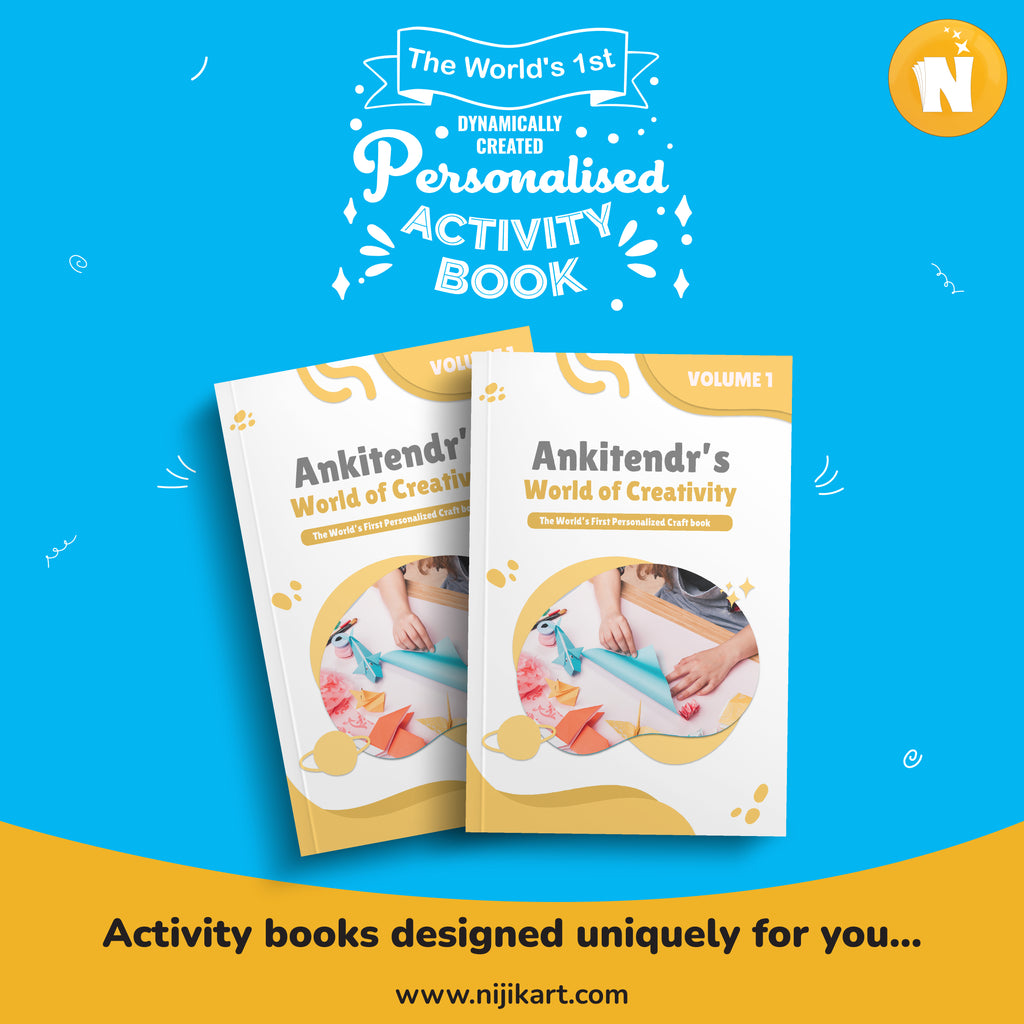 Personalized Craft Book for Kids | DIY Paper Crafts with Name & School Details