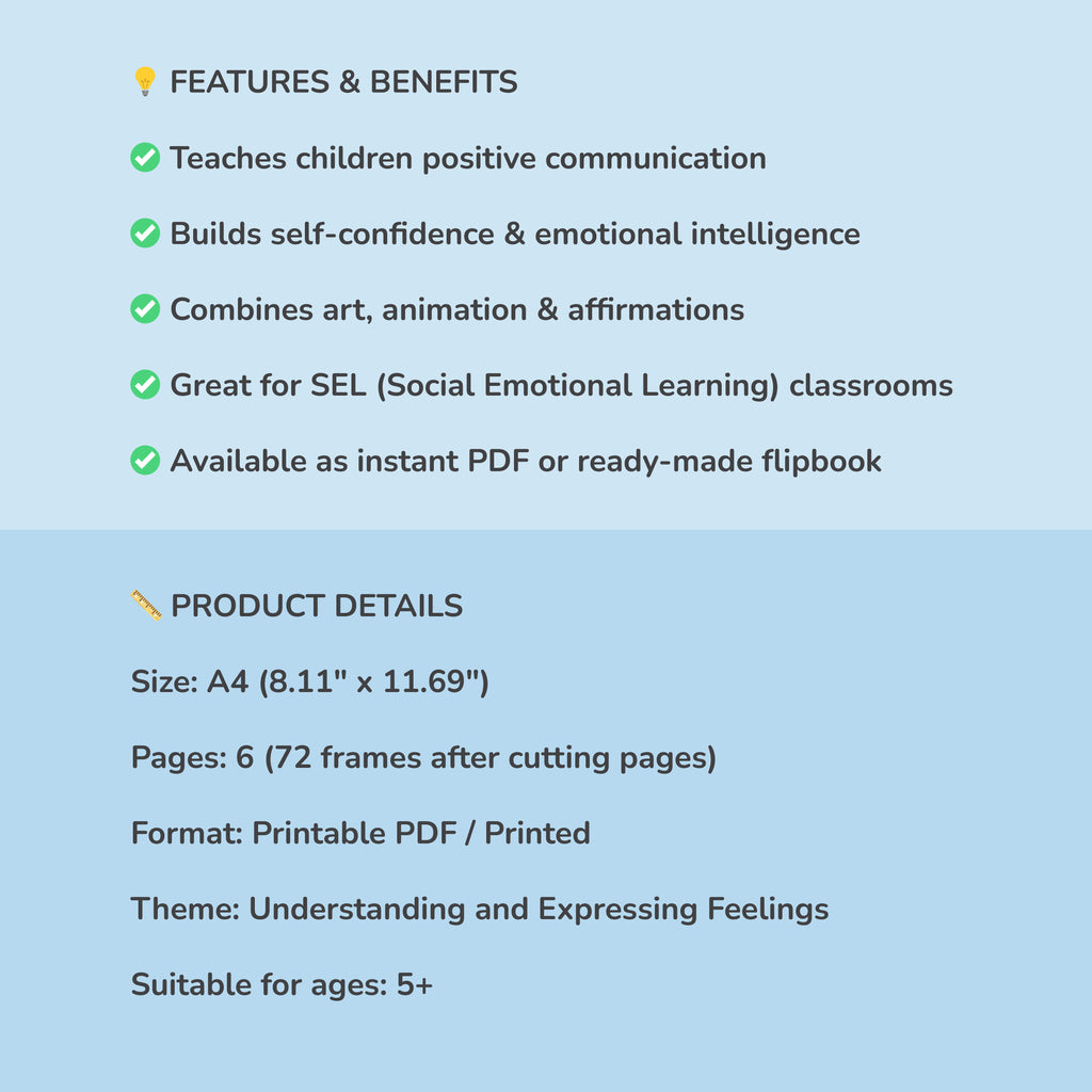 Emotion Edition – Personalized Flipbook for Kids