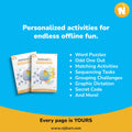 Personalized Experience Book for Kids | Creative Activities with Name Reveal & Crafts