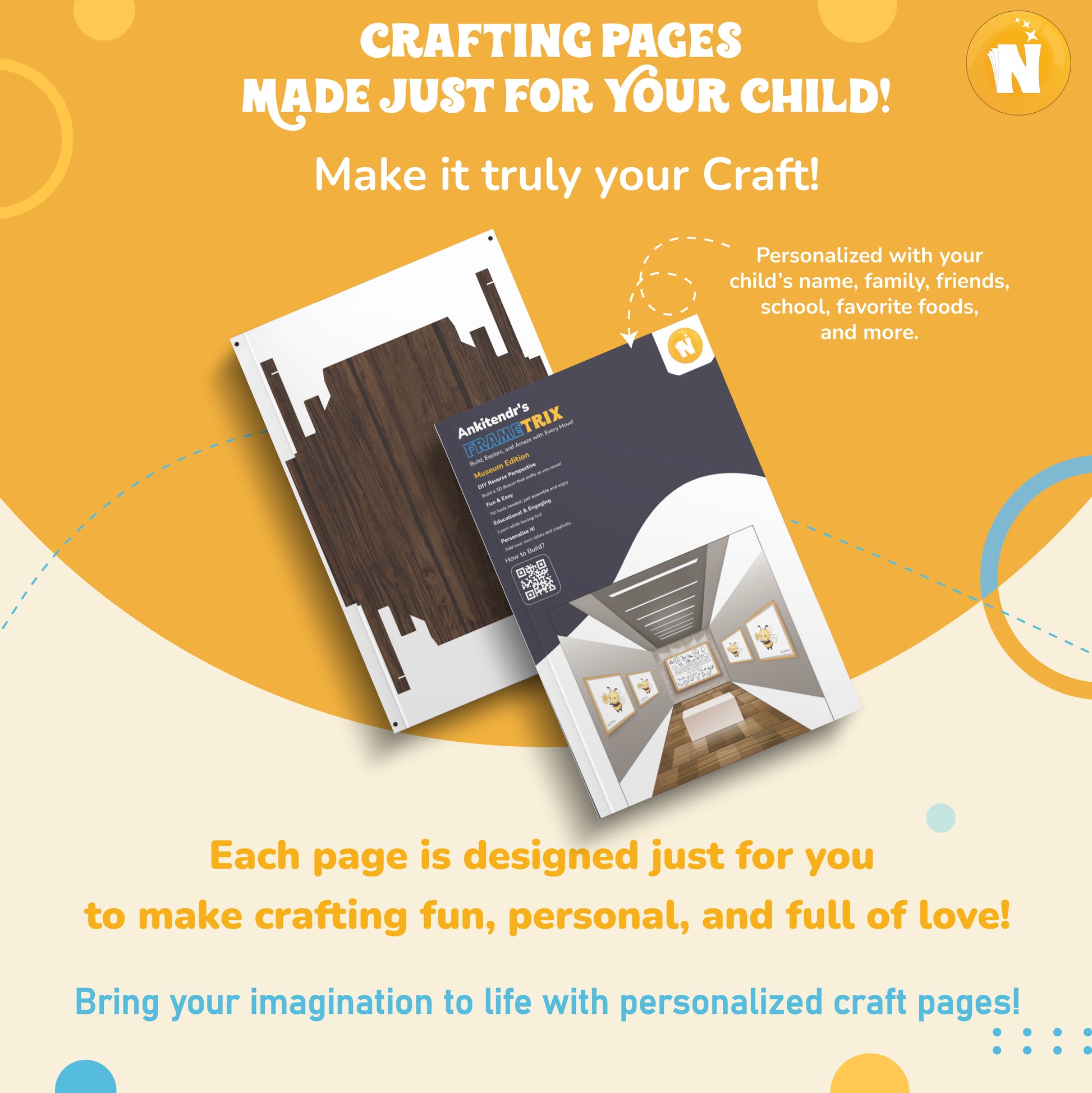FrameTrix: Museum Edition – Personalized Craft Book for Kids
