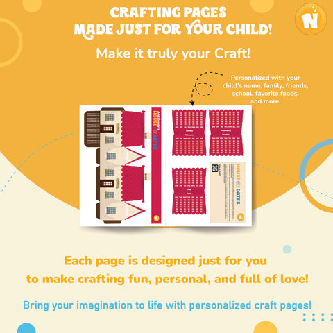 House of Dates – Personalized Craft Book for Kids