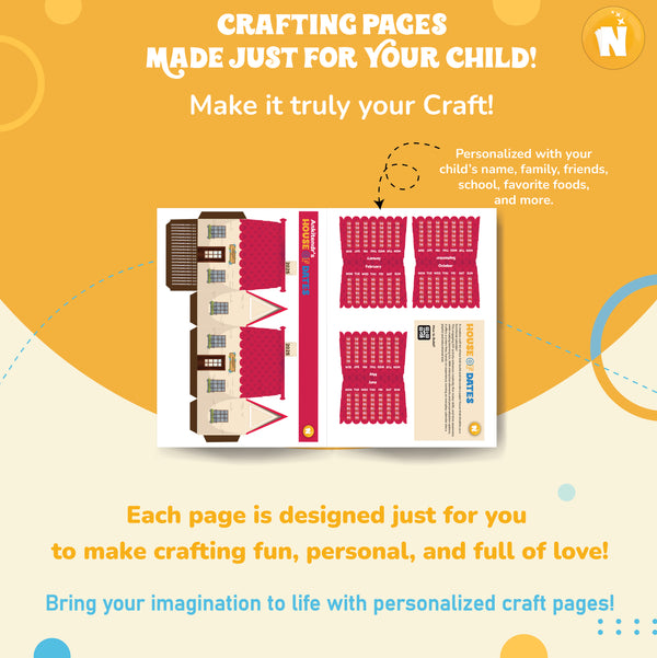 House of Dates – Personalized Craft Book for Kids