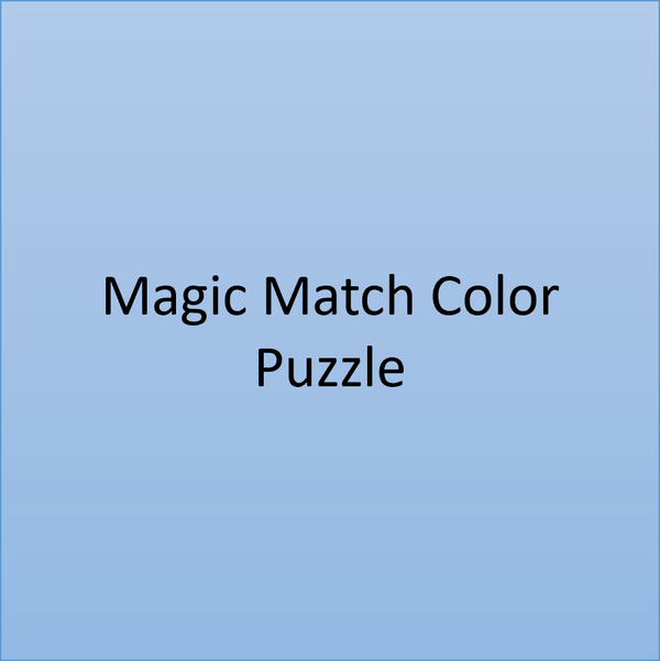 🌈 Personalized Magic Match Color Puzzle