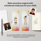 Personalized Kids Bookmark – Custom Caricature + Name Design