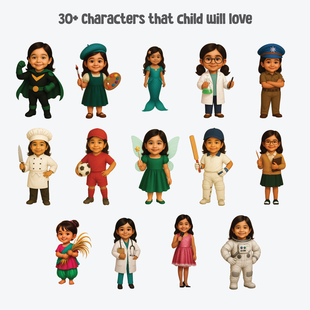 Personalized Kids Notebook – Custom Caricature + Name Design