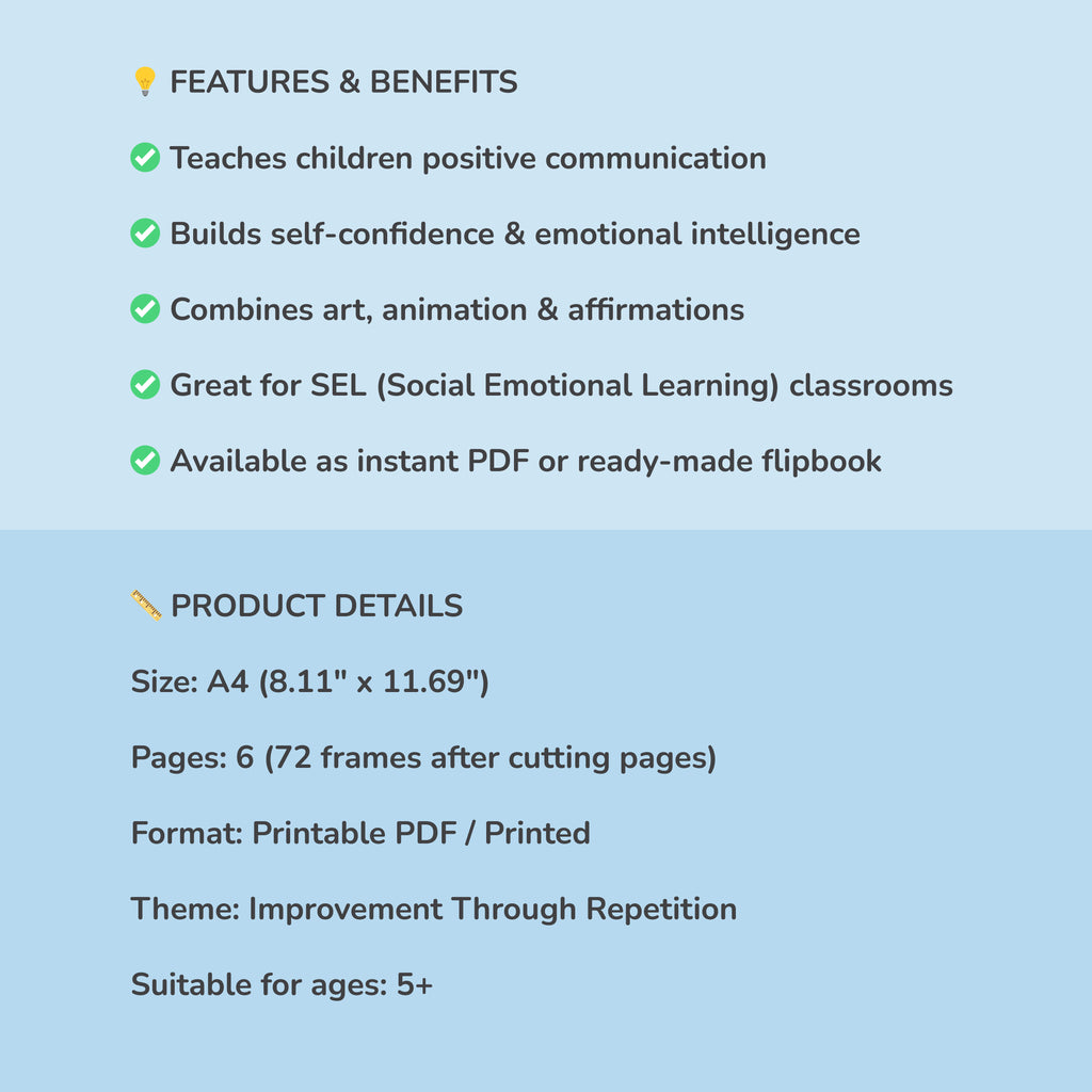 Practice Edition – Personalized Flipbook for Kids