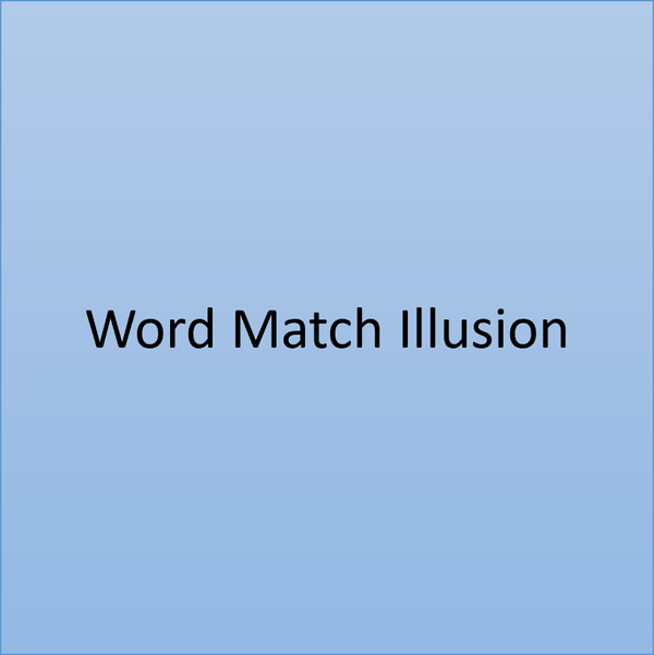 🔤 Personalized Word Match Illusion