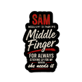 Stickers | Various Sizes | 100 Microns Matte Laminated | Die-Cut, Indoor/Outdoor Durable | Unisex | Personalized | Typography | Humor | Friendship | Everyday | Humorous - front_2x2 - personalized design PNG