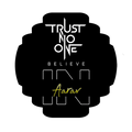 Phone Grip | Universal Fit | UV Printed | Secure Hold & Media Stand | Unisex | Personalized | Typography | Trust | Skepticism | Everyday | Assertive - Front - personalized design PNG