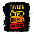 Unisex Oversized Raglan T-Shirt | Oversized Fit | 100% Cotton | Two-Tone Contrast Sleeves | Adults | Personalized | DTG | Grunge | Resilience | Everyday Encouragement | Empowering | No Fear, No Limits - Front - personalized design PNG