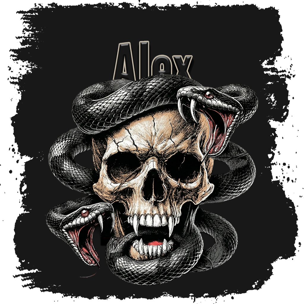 Personalized Dark Art Classic Trucker Cap Dtg with Custom Name