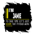 Acrylic Coaster | Square & Round Shapes | Durable Acrylic | Glossy Finish Surface Protection | Unisex | Personalized | Typography | Sarcasm | Self-confidence | Everyday | Assertive | I’m Never Wrong - Front - personalized design PNG