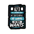 Stickers | Various Sizes | 100 Microns Matte Laminated | Die-Cut, Indoor/Outdoor Durable | Unisex | Personalized | Typography | Humor | Everyday | Assertive - front_2x2 - personalized design PNG