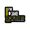 Stickers | Various Sizes | 100 Microns Matte Laminated | Die-Cut, Indoor/Outdoor Durable | Unisex | Personalized | Typography | Sarcasm | Self-confidence | Everyday | Assertive | I’m Never Wrong - front_2x2 - personalized design PNG