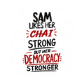 Placemat | Standard Dining | 100% Polyester | Durable, Fade-Proof, Soft | Unisex | Personalized | Typography | Democracy | Strength | Self-purchase | Assertive - Front - personalized design PNG